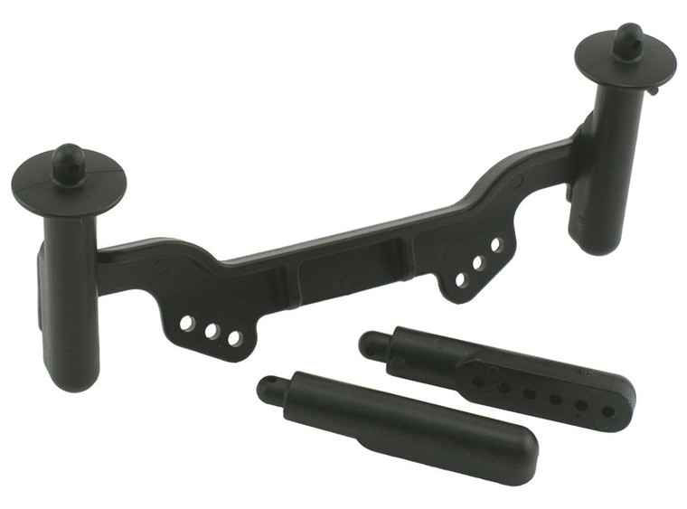 RPM RC Products - ADJUSTABLE FRONT BODY MOUNTS & POSTS FOR SLASH & RUSTLER - 81122