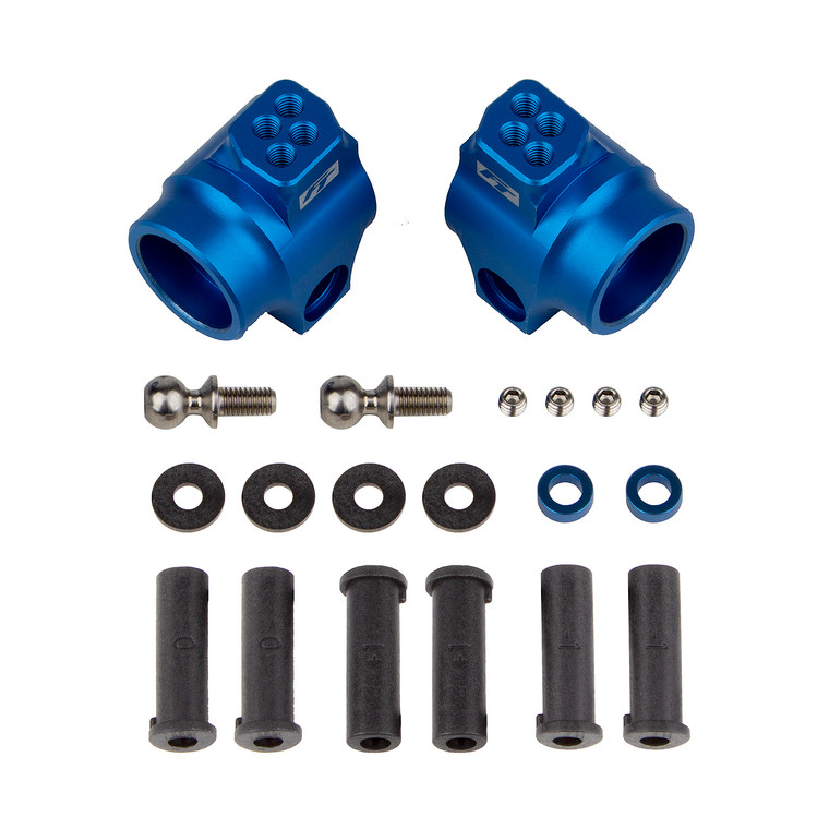 Team Associated - DR10 Factory Team Rear Hub Set Blue Alum - 72011