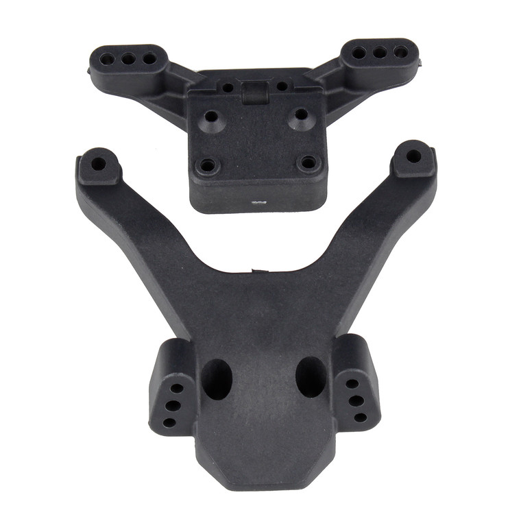 Team Associated - RC10B6 Factory Team Top Plate Ballstud Mount, Carbon - 91875