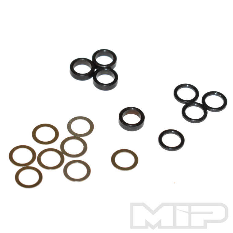MIP - Moore's Ideal Products - 5mm Steel Spacer Kit, .25mm, 1.0mm, & 2.3mm - 20050
