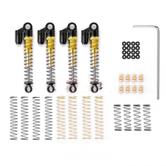 Power Hobby - Aluminum 45mm Long Shocks Front & Rear, for Axial SCX24, - SCX24757