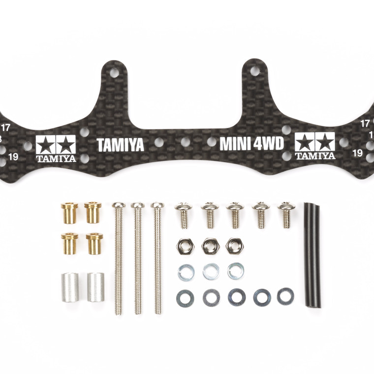 Tamiya - HG Carbon Wide Rear Plate 1.5mm - 15499