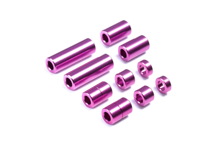 Tamiya - JR Aluminum Spacer Set Purple - 95520