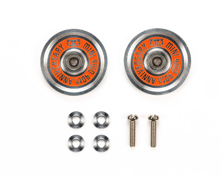 Tamiya - JR 40th Anniversary HG 19mm Aluminum Ball Race Rollers - 95643