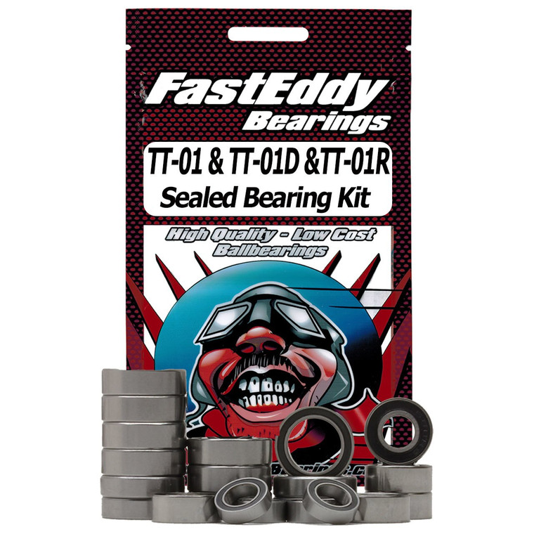 Team FastEddy - Tamiya TT-01 Chassis Sealed Bearing Kit - 1389