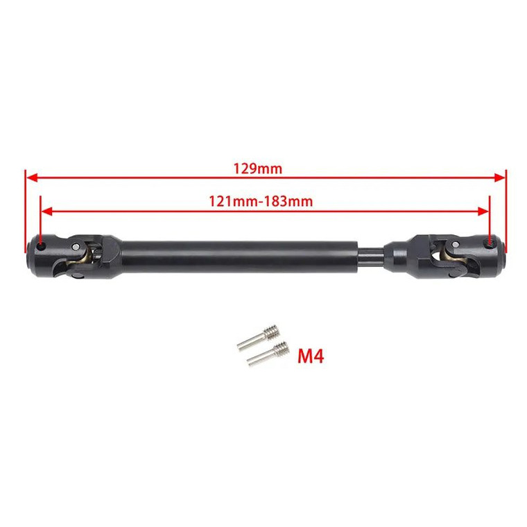 Power Hobby - Universal Spline Drive Shaft CVD 121-183mm (1) Wraith SCX10 - 5216
