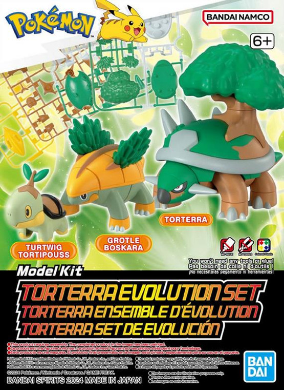 Bandai - Gundam Models - Torterra  Evolution Pokemon Set - 2730257