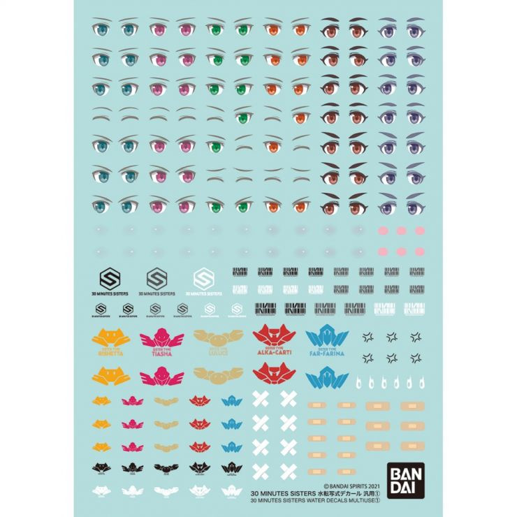 Bandai - Gundam Models - 02 Water Decal Multiuse 30MS - 2661382