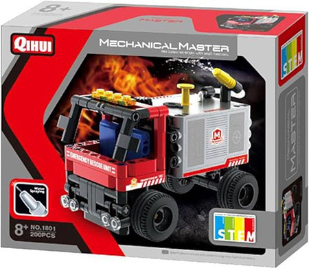 MMT - Mechaincal Master Tech - Tech Brick Mini Fire Truck - 1801
