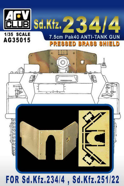 AFV Club - Pressed Brass Shield Sd.Kfz.234 1:35 - AG35015
