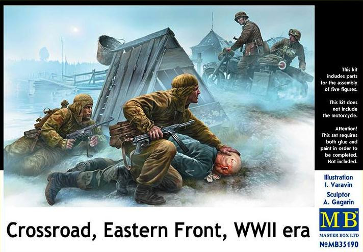 Master Box Limited - Wwii Crossroad Off & Mtrc 1:35 - 35190