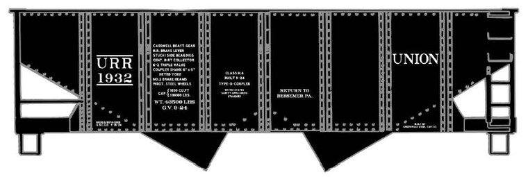 Accurail - HO Twin Hopper Union - 81653