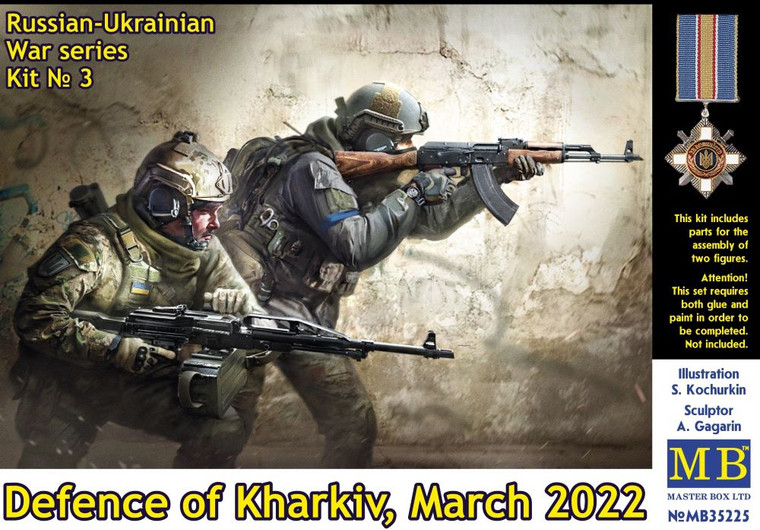Master Box Limited - Ukrainian Soldier Def of Kharkiv 1:35 - 35225