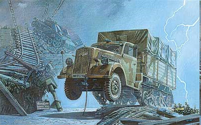 Roden Model Aircrafts - Opel BlitZ Maultier Semi-Track - 715