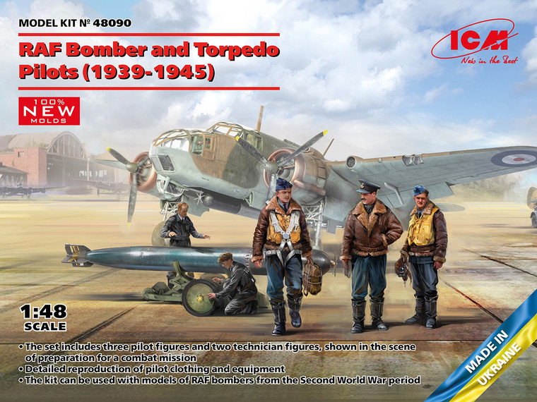 ICM Models - RAF Bomber and Torpedo Pilots 1:48 - 48090
