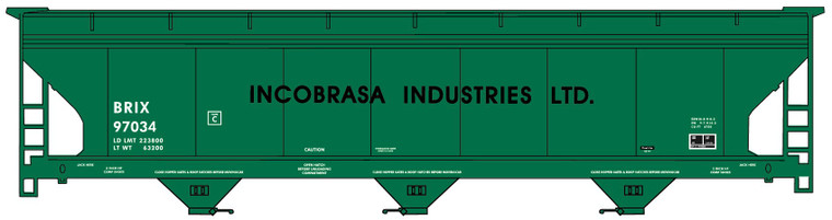 Accurail - HO ACF 3-Bay CVD Hopper Incobrasa Ind. - 2118