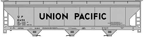 Accurail - HO 3-Bay ACF Covered Hopper UP - 81661