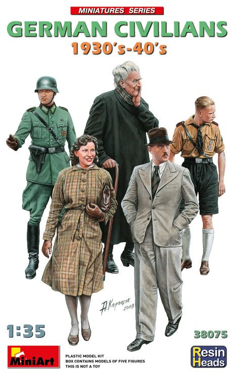 Mini Art Models - German Civilians & Soldiers 1:35 - 38075