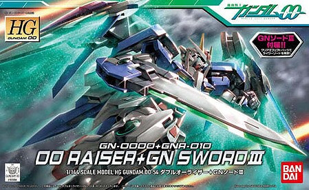 Bandai - Gundam Models - 54 00 Raiser +GN Sword 00 HG - 2087003