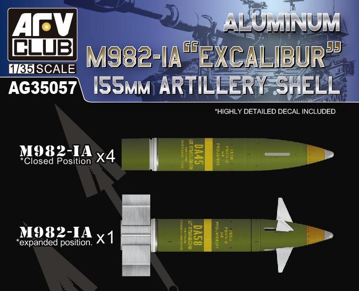 AFV Club - M982-1A Excalibur 155mm Shell 1:35 - AG35057