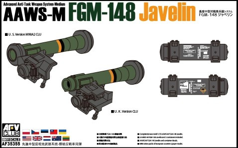 AFV Club - AAWS-M FGM148 Javelin 1:35 - AF35355