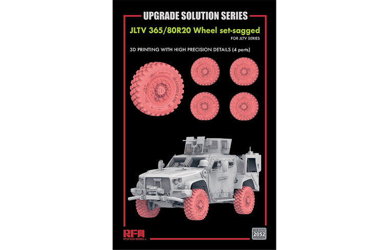 Ryefield Models - Sagged Wheel Set for JLTV 1:35 - 2052