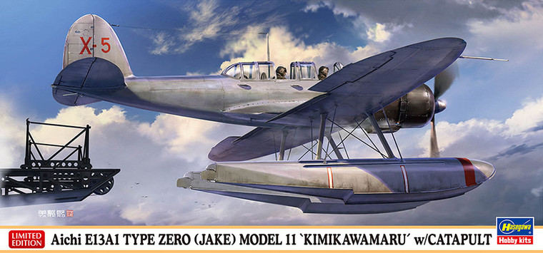 Hasegawa Models - Aichi E13a1 Zero Jake Mod. 11 w/cat 1:72 - 2455