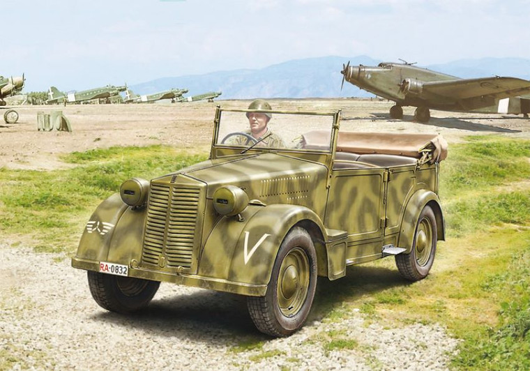 Italeri Model Kits - Fiat 508CM Coloniale w/crew 1:35 - 6550