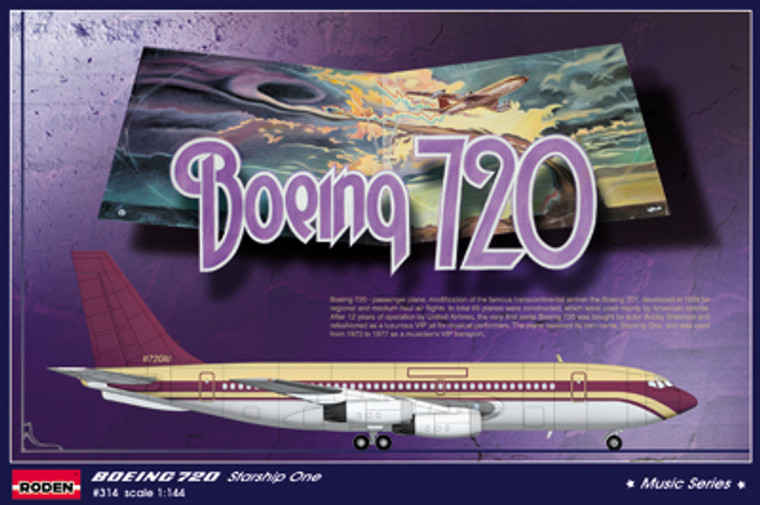 Roden Model Aircrafts - Boeing 720 Starship One 1:144 - 314