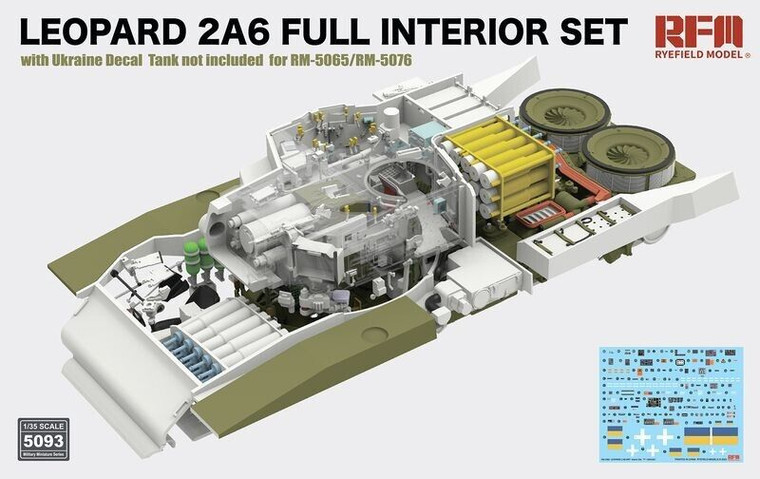 Ryefield Models - Leopard 2A6 Full Interior Set w/dec 1:35 - 5093