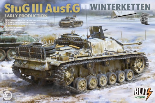 Takom Models - Stug.III Ausf.G Early w/winterkette 1:35 - 8010