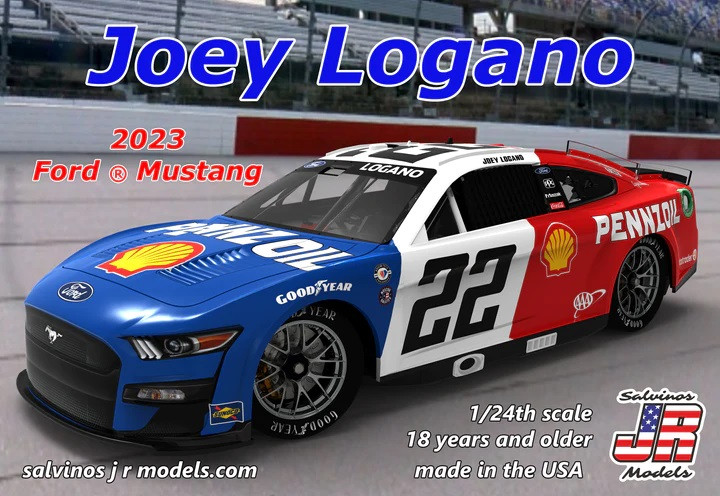 Salvino JR Models - 23 Logano Mustang #22 Pennzoil 1:24 - 31251