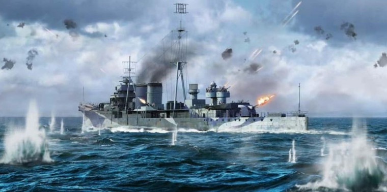Trumpeter Models - HMS Colombo British Light Cruiser 1:700 - 6742