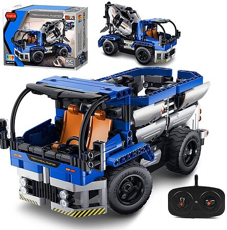 MMT - Mechaincal Master Tech - Tech Brick 2'n1 R/C Cement Mixer Kit - 8023