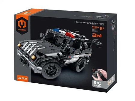 MMT - Mechaincal Master Tech - Tech Brick 2'n1 R/C Police Car Kit - 8026