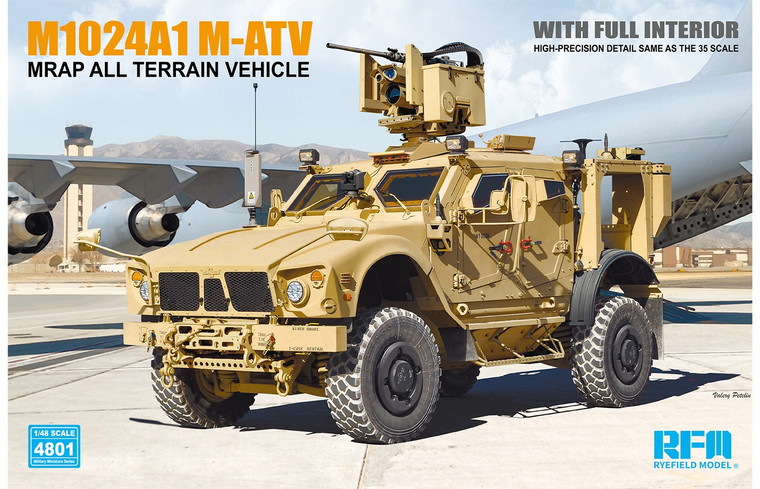 Ryefield Models - M1024A1 1-ATV MRAP w/interior 1:48 - 4801