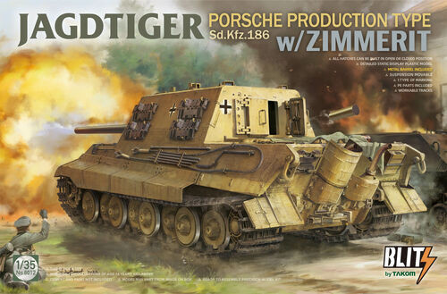 Takom Models - Jagdtiger Porsche Sd.Kfz.186 w/zim 1:35 - 8012