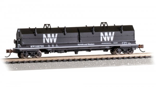 Bachmann - N 55' Steel Coil Car w/load N&W #169796 - 71454