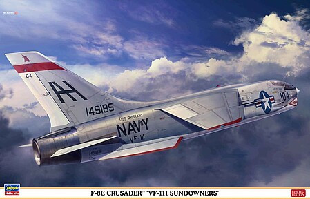 Hasegawa Models - F8E Crusader VF111 Sundowners Ftr 1:48 - 7524