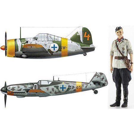 Hasegawa Models - B-239 Buffalo & Bf109G-6 1:72 - 2439