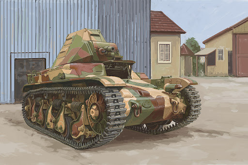 Hobby Boss Models - French R35 w/FCM Turret 1:35 - 83894