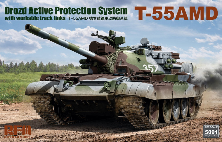 Ryefield Models - T-55 AMD Drozd Active Protection 1:35 - 5091