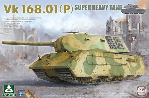 Takom Models - Vk 168.01p German Super Heavy Tank 1:35 - 2158