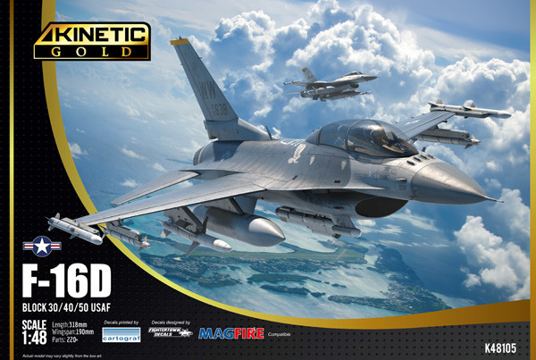 Kinetic Model Kits - F-16D Block 30/40 50 USAF 1:48 - 48105