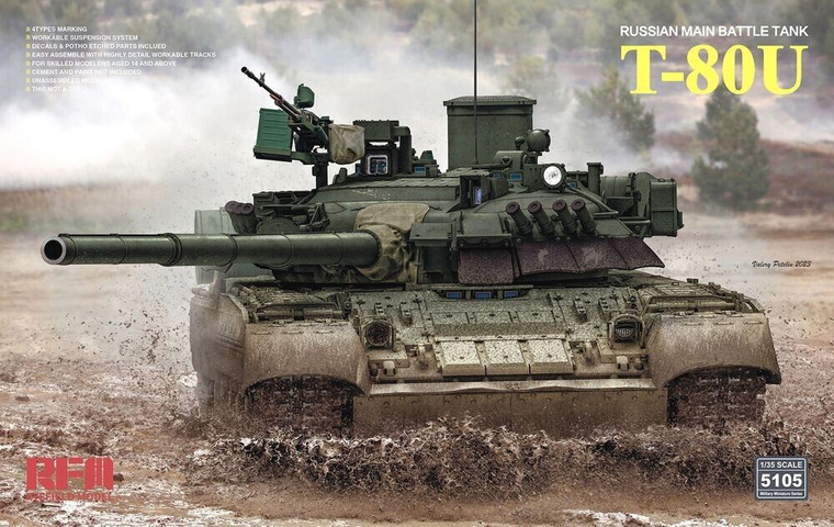 Ryefield Models - T-80U Tank 1:35 - 5105