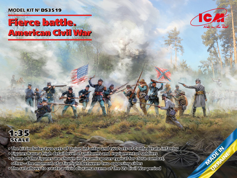 ICM Models - Fierce Battle ACW Union + Confed. 1:35 - DS3519