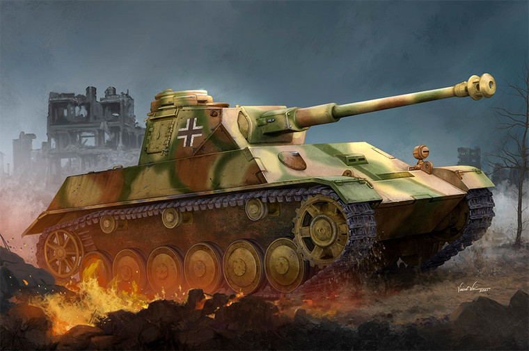 Hobby Boss Models - German Pz.Kpfw. III/IV Small Turret 1:35 - 80151