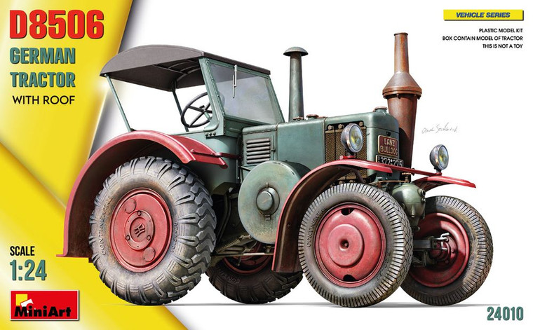 Mini Art Models - German D8506 Tractor w/Roof 1:24 - 24010