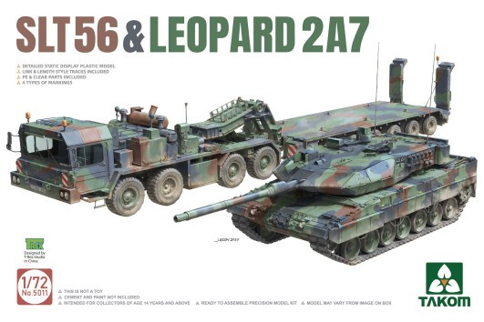 Takom Models - SLT56 Tank Transporter & Leopard 2kits - 5011