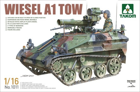 Takom Models - Wiesel A1 Tow Armored Tracked Vehicle:16 - 1011